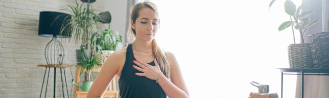 Box Breathing ademhalingstechniek (4-4-4-4 patroon) voor ontspanning, focus, stressreductie en zenuwstelselkalmering