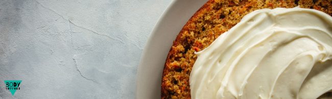 Gezonde carrot cake ontbijttaart met havermout, wortel en kwark – voedzaam ontbijt recept van Body Support